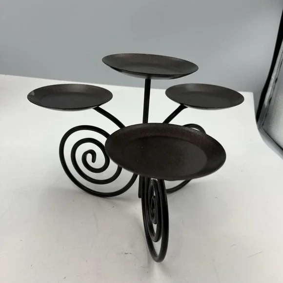 Partylite‎ Viking Scroll 4 Pillar Ball Candle Holder – PO297 - Picture 3 of 11